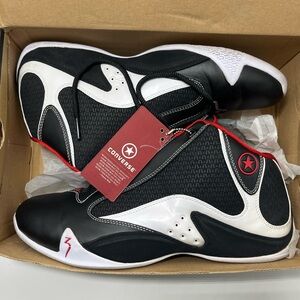 Converse Wade2 Mid 100741 Black White Red Sz 11 Men's Shoes UPC 022865668676